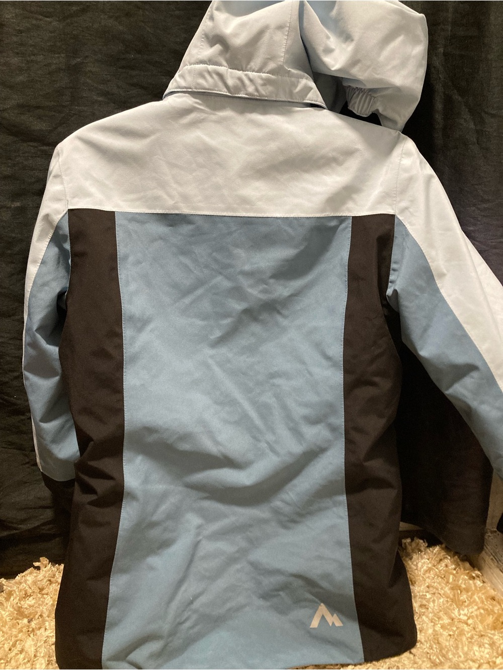 McKINLEY AquaMax 10K Women’s Hooded Ski Jacket Blue Black Size Large